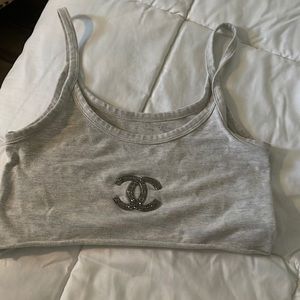 cc grey tank top